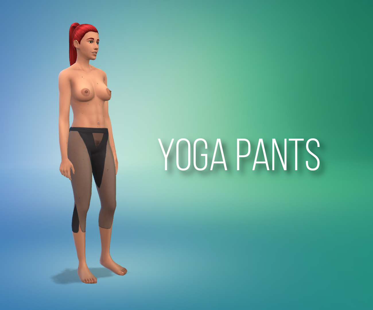 Yoga pants (with transparent elements)