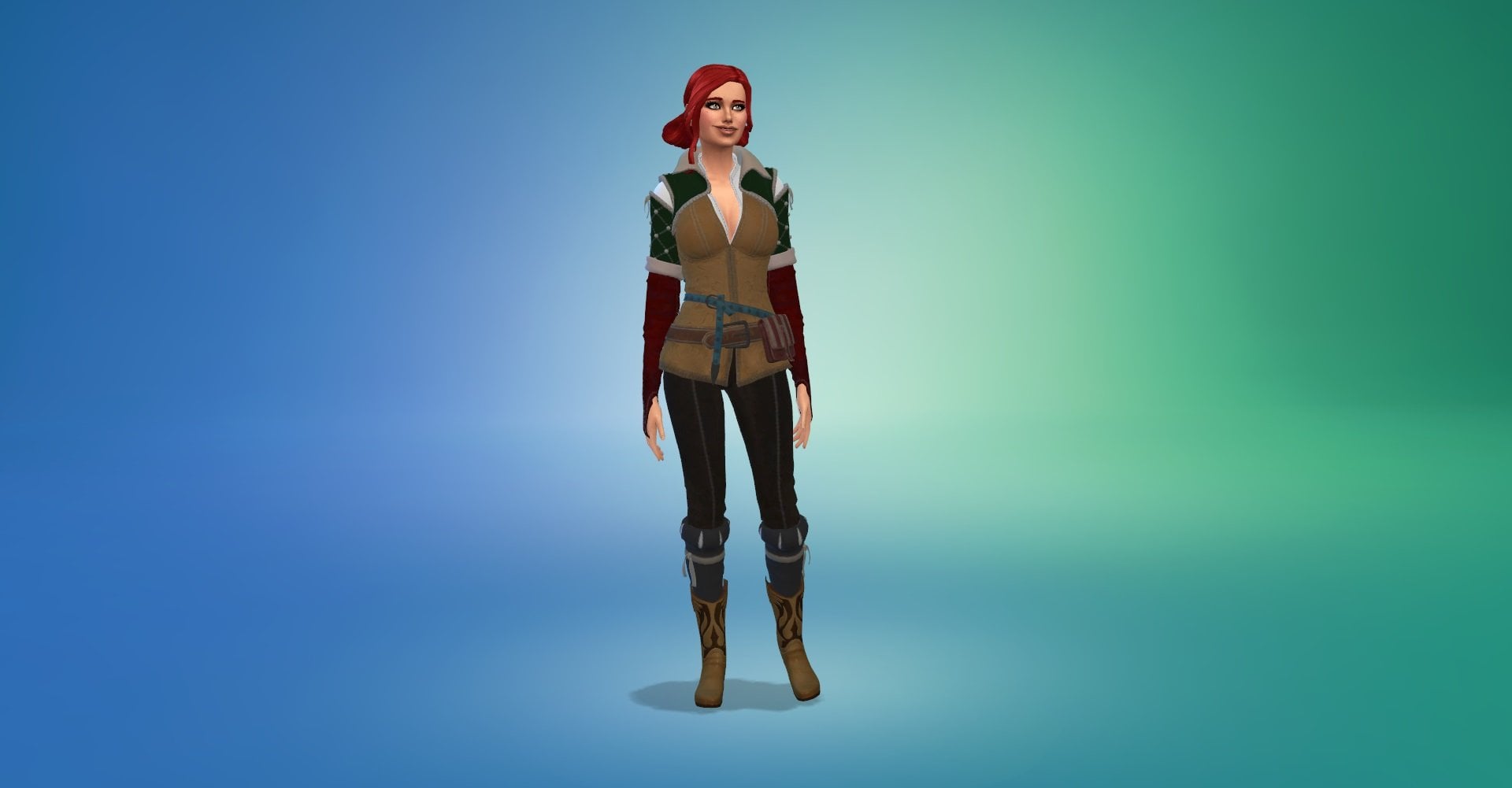 Triss & Geralt (custom sims with CC)