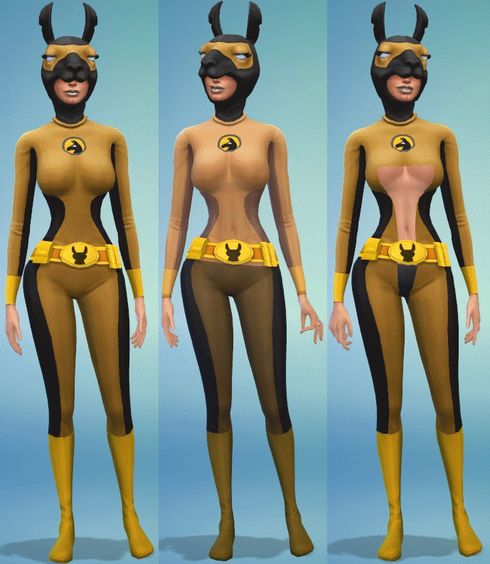 Transparent Llama Girl suit