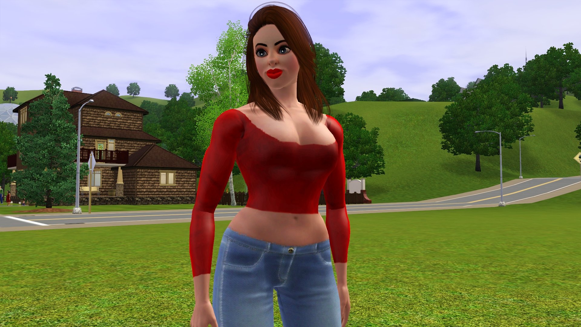 Open Cleavage Top YA