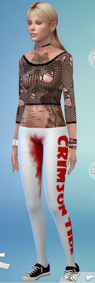 SIMS 4 CRIMSON TIDE LEGGINGS