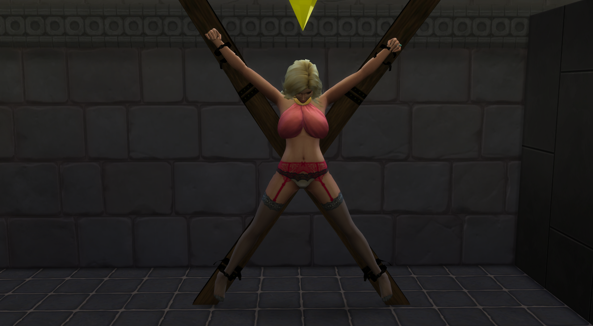 X bondage animation pose