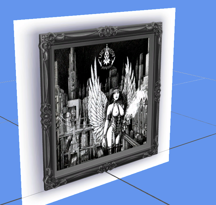 Lacrimosa album covers in frames