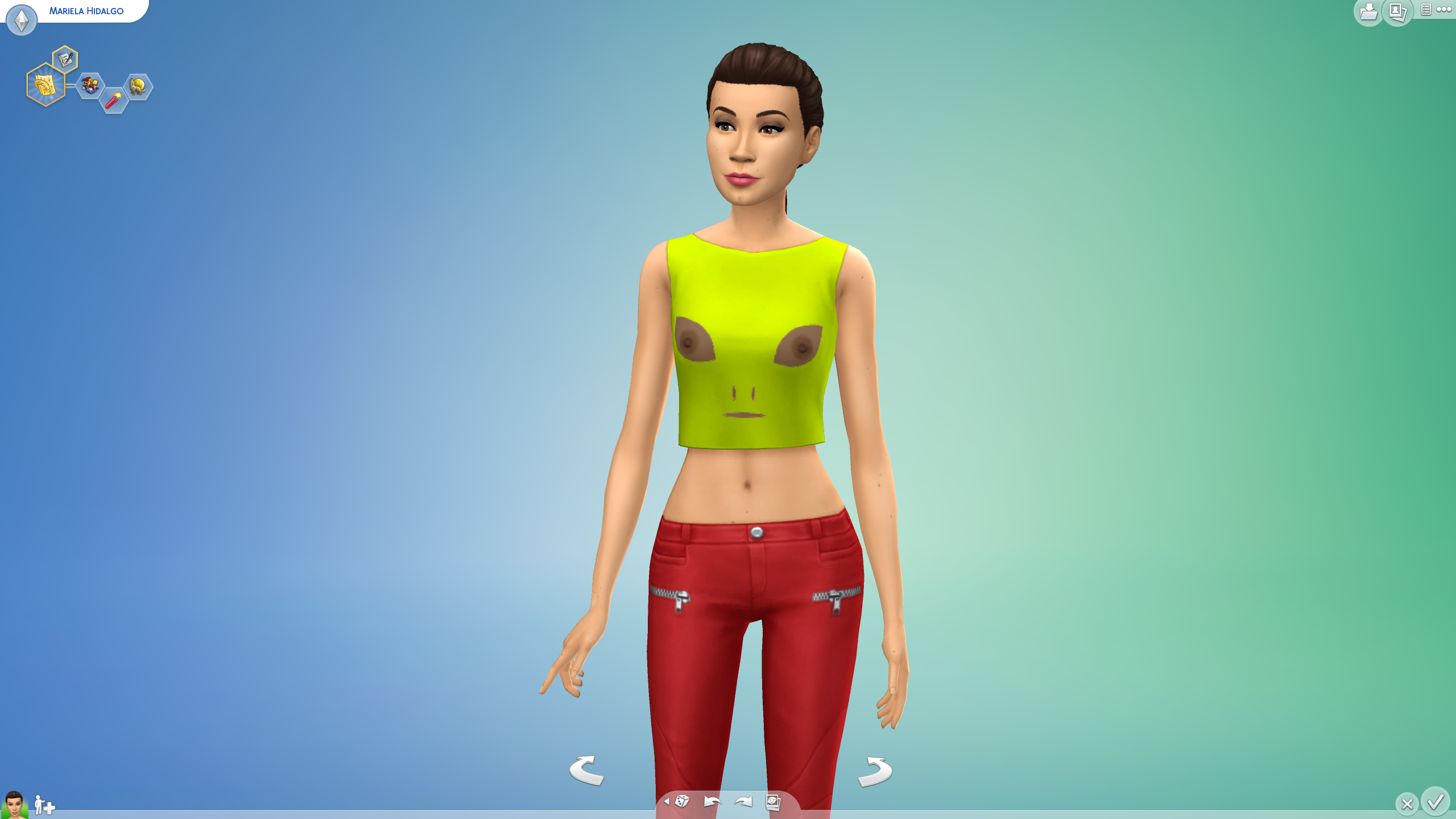 Alien Head Crop Top