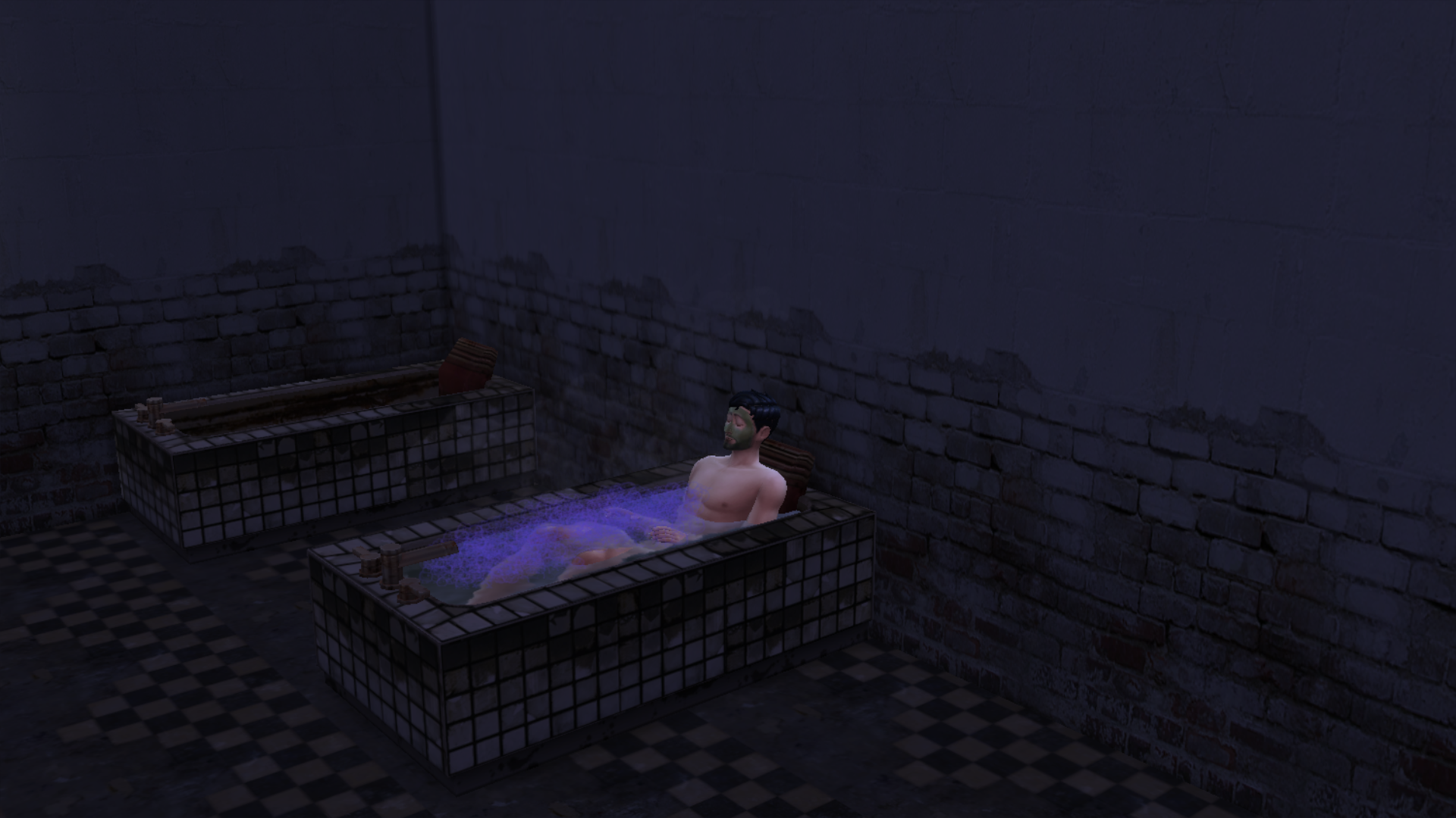 bath tub dirty a.package