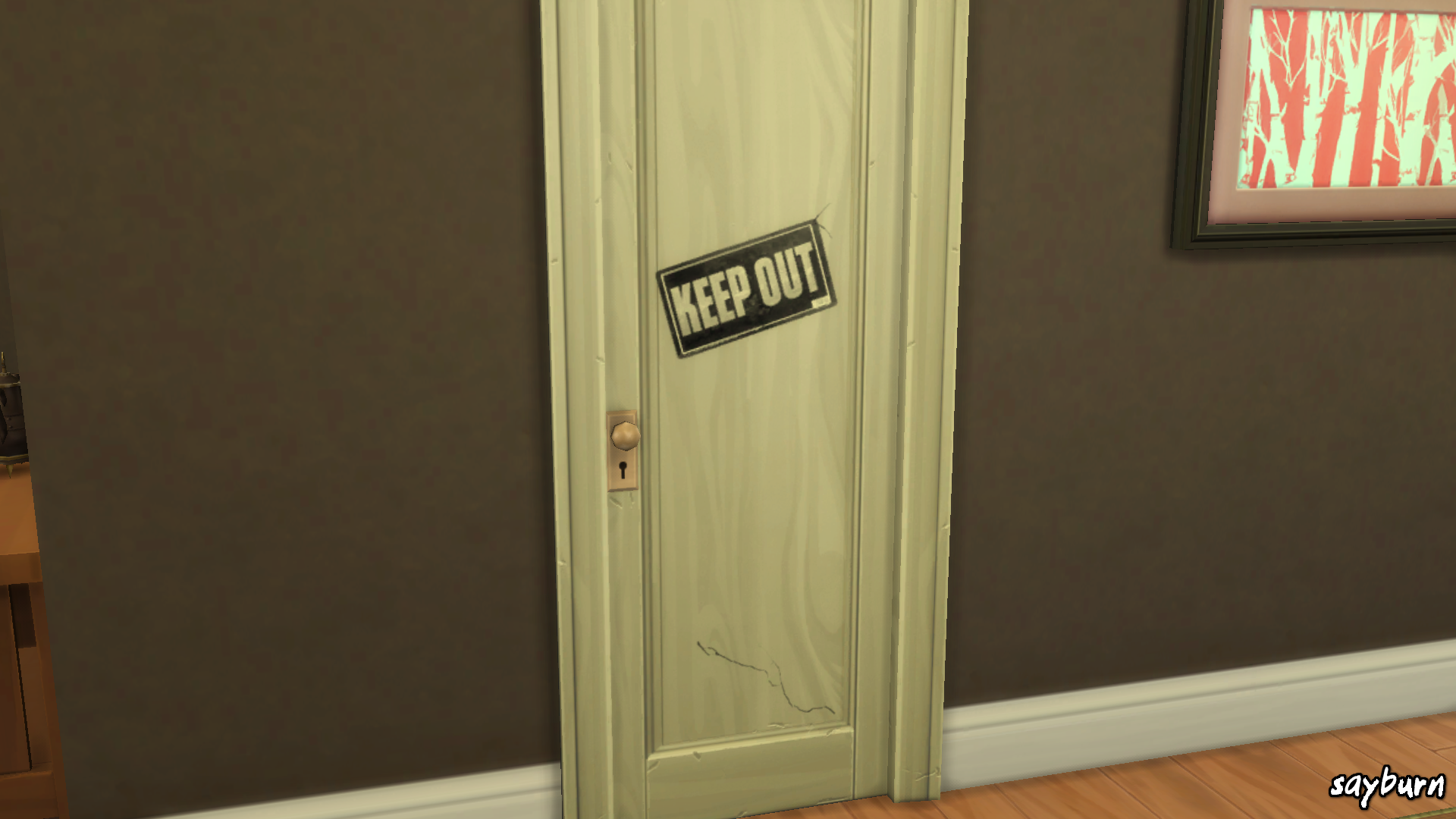 Teen Keep Out Door