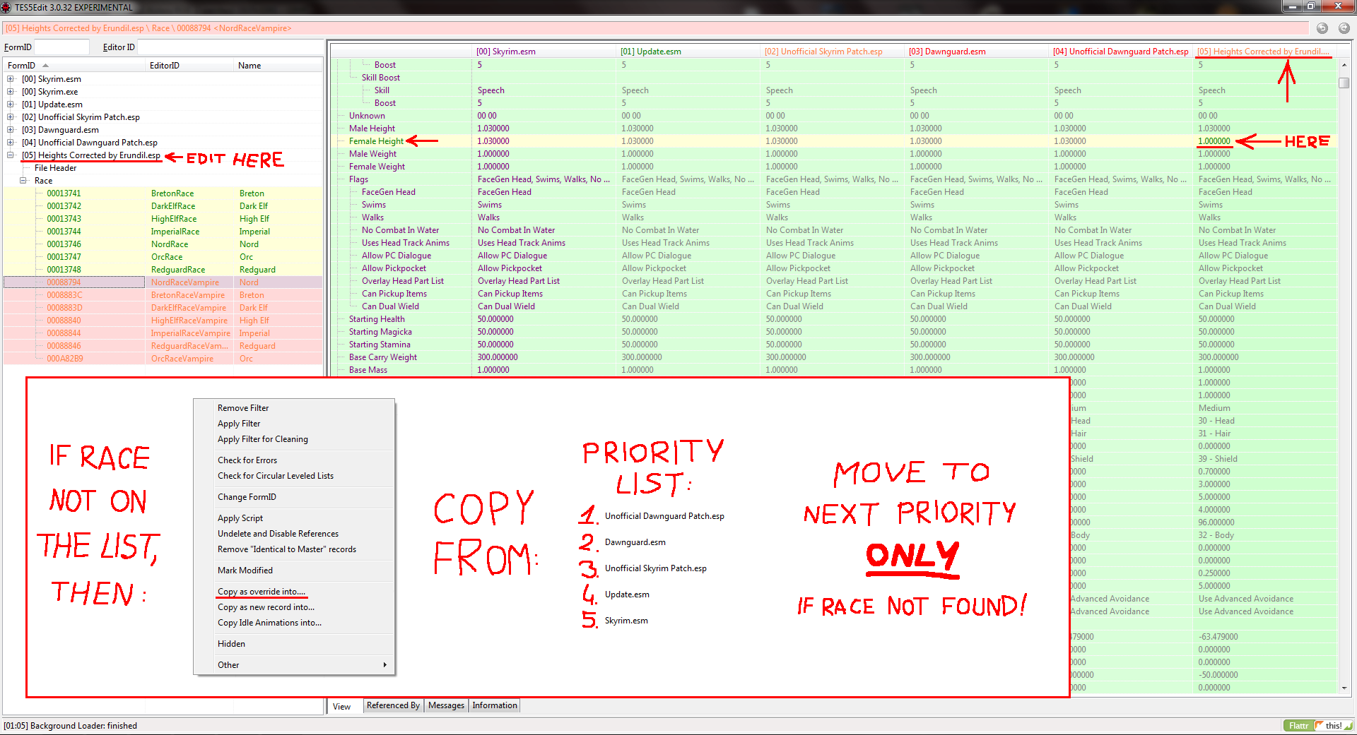 heights corrected downloads skyrim non adult mods loverslab skyrim race chart