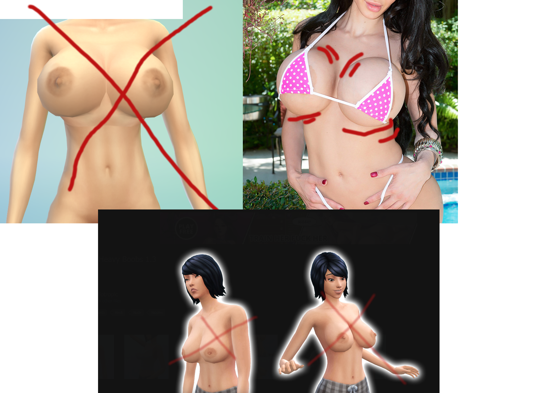New Breast - Tit Mod - BOLT ON TITS mod request.. - Request & Find - The  Sims 4 - LoversLab
