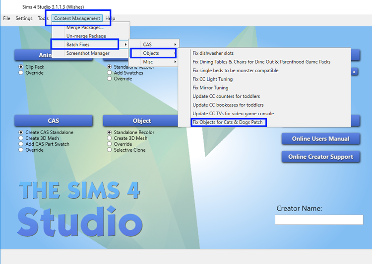 Batch Fixes