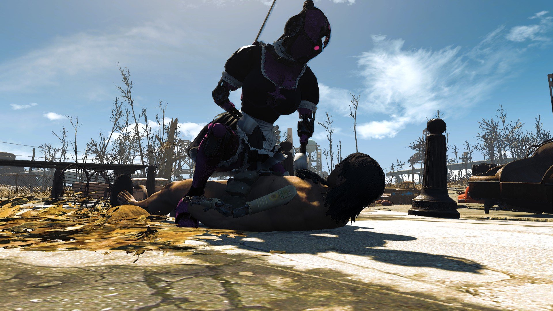 Fallout 4 моды 2020. Fallout 4 мод крафт нпс. Штурмотрон fallout 4. Фоллаут 4 мод aaf. Fallout 4 фикс шва на шее.