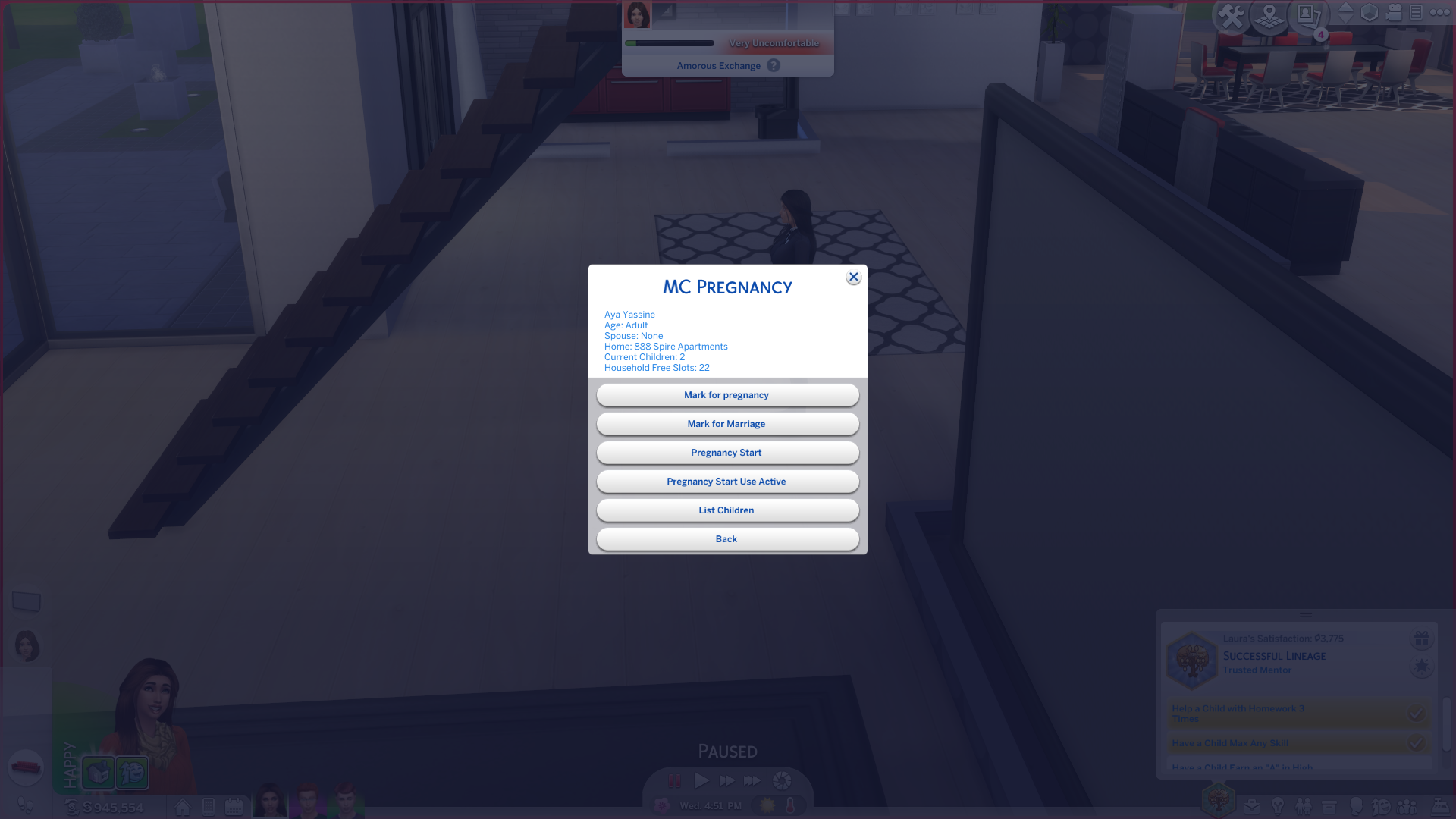 Sim out of my household