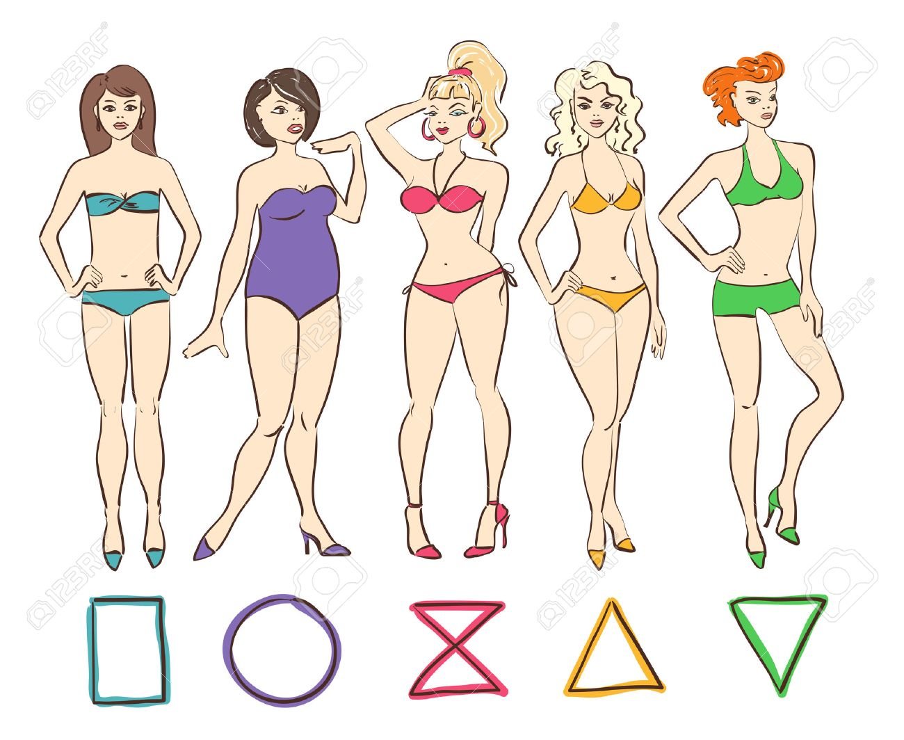 body-shape-types round-apple-triangle-pear-hourglass-rectangle.jpg