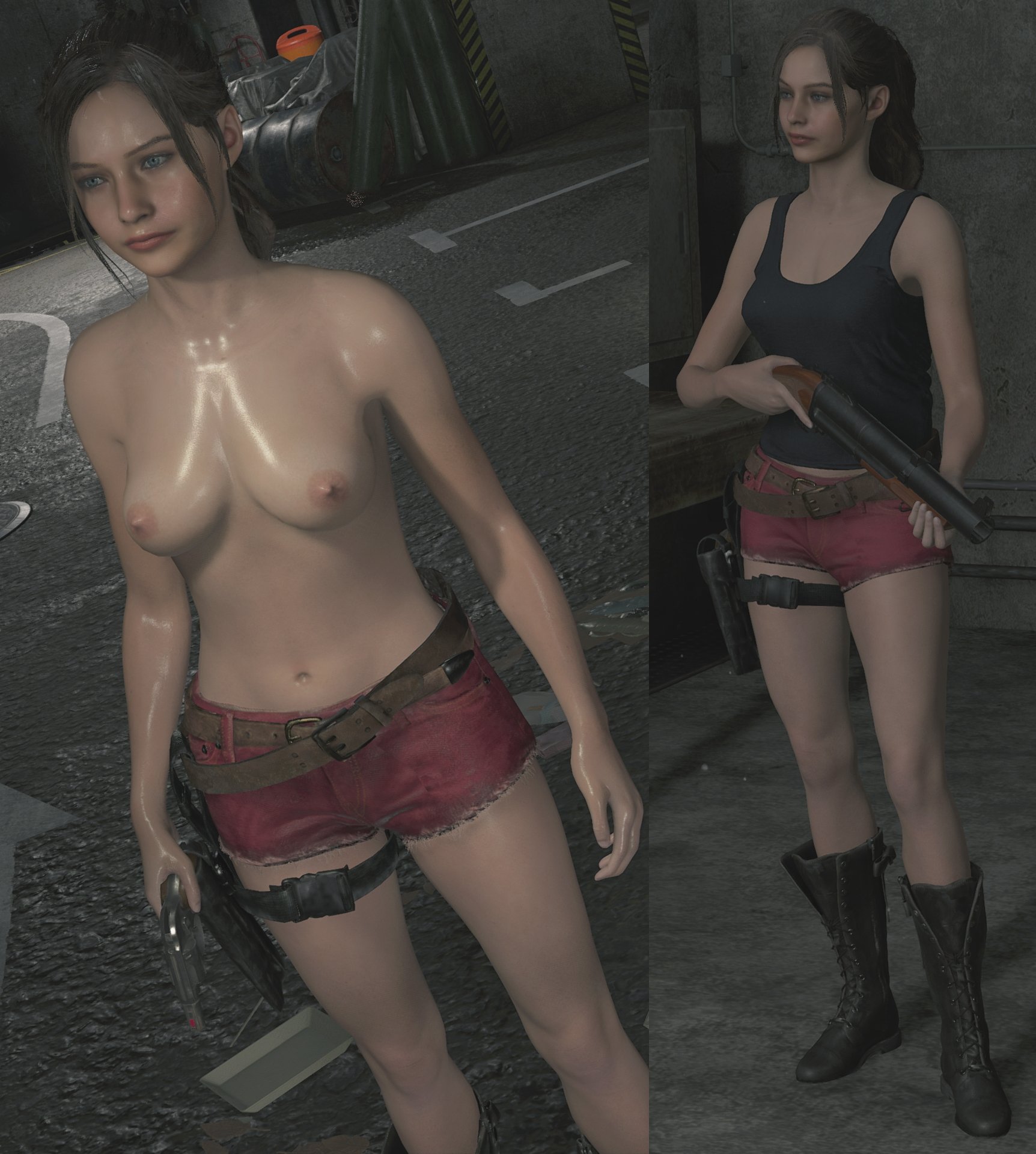 Claire Redfield fully nude mod