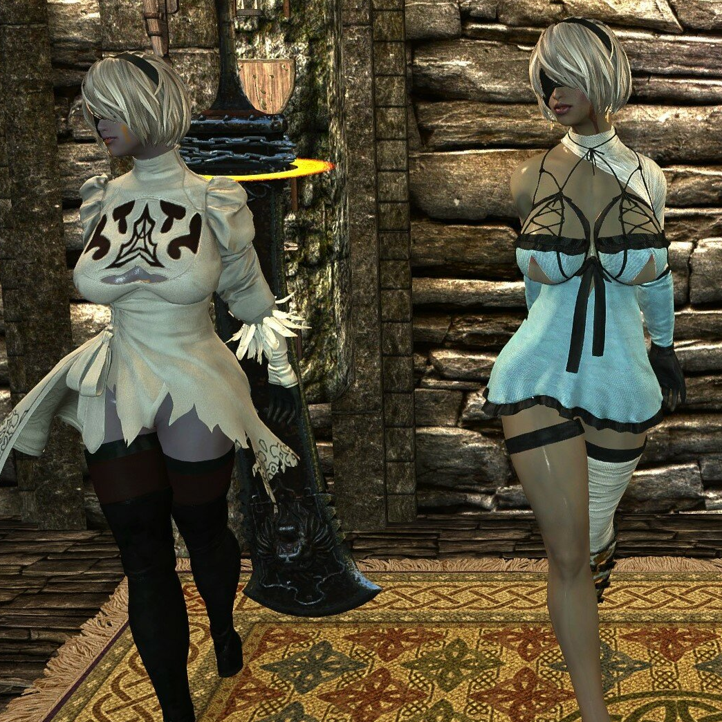 Nier Automata 2B Outfits by TEAM TAL CBBE LE 1.0.2