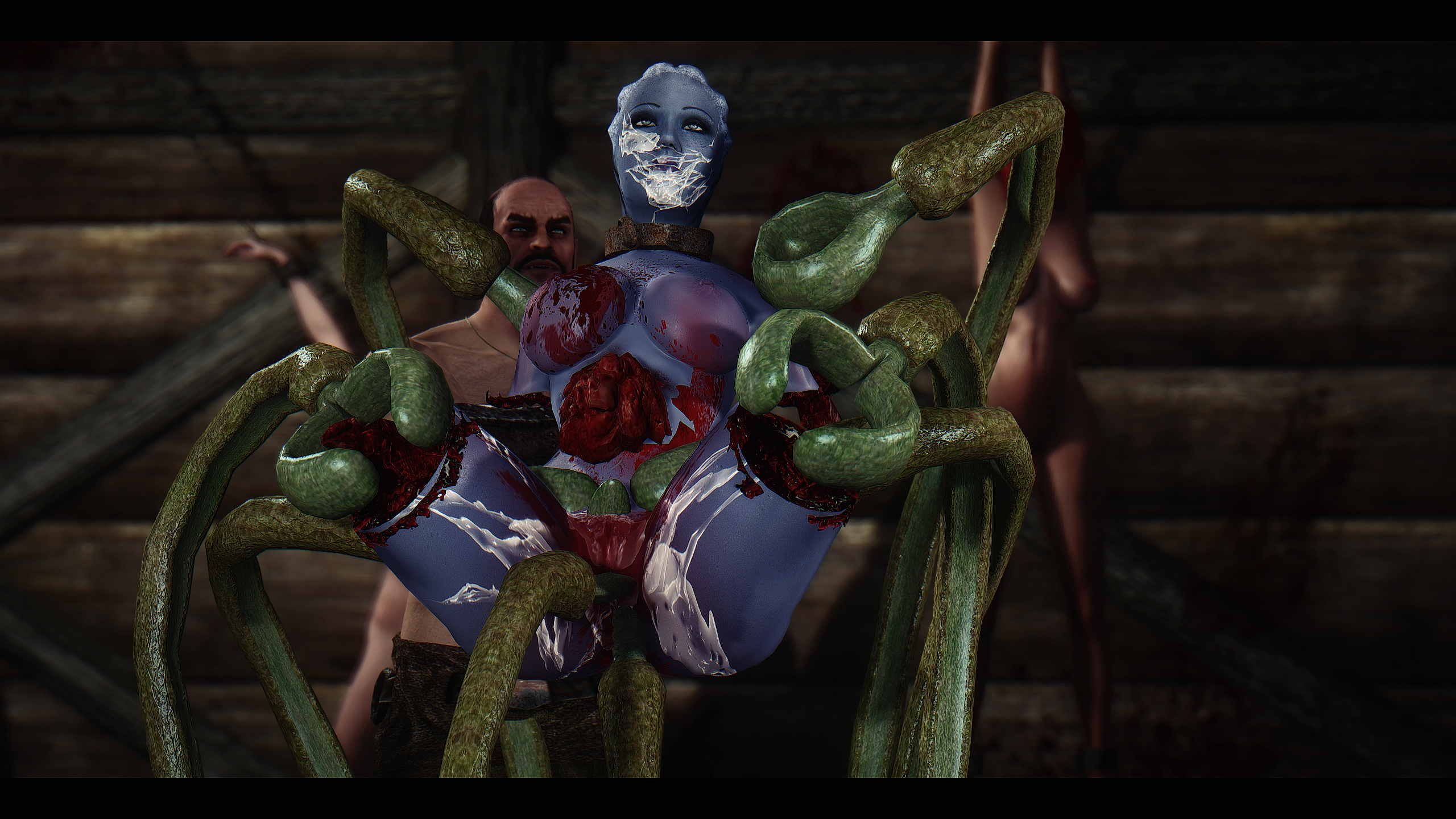 Scarred and broken body a shrine to experience