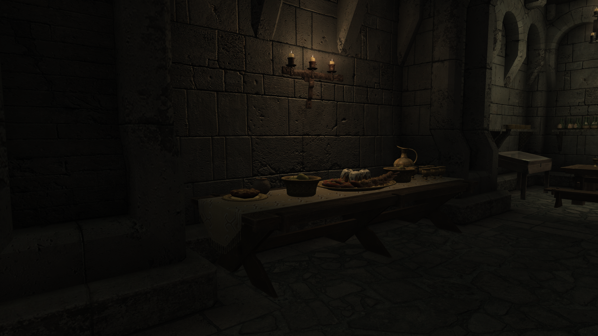 waiting room, table with refreshments