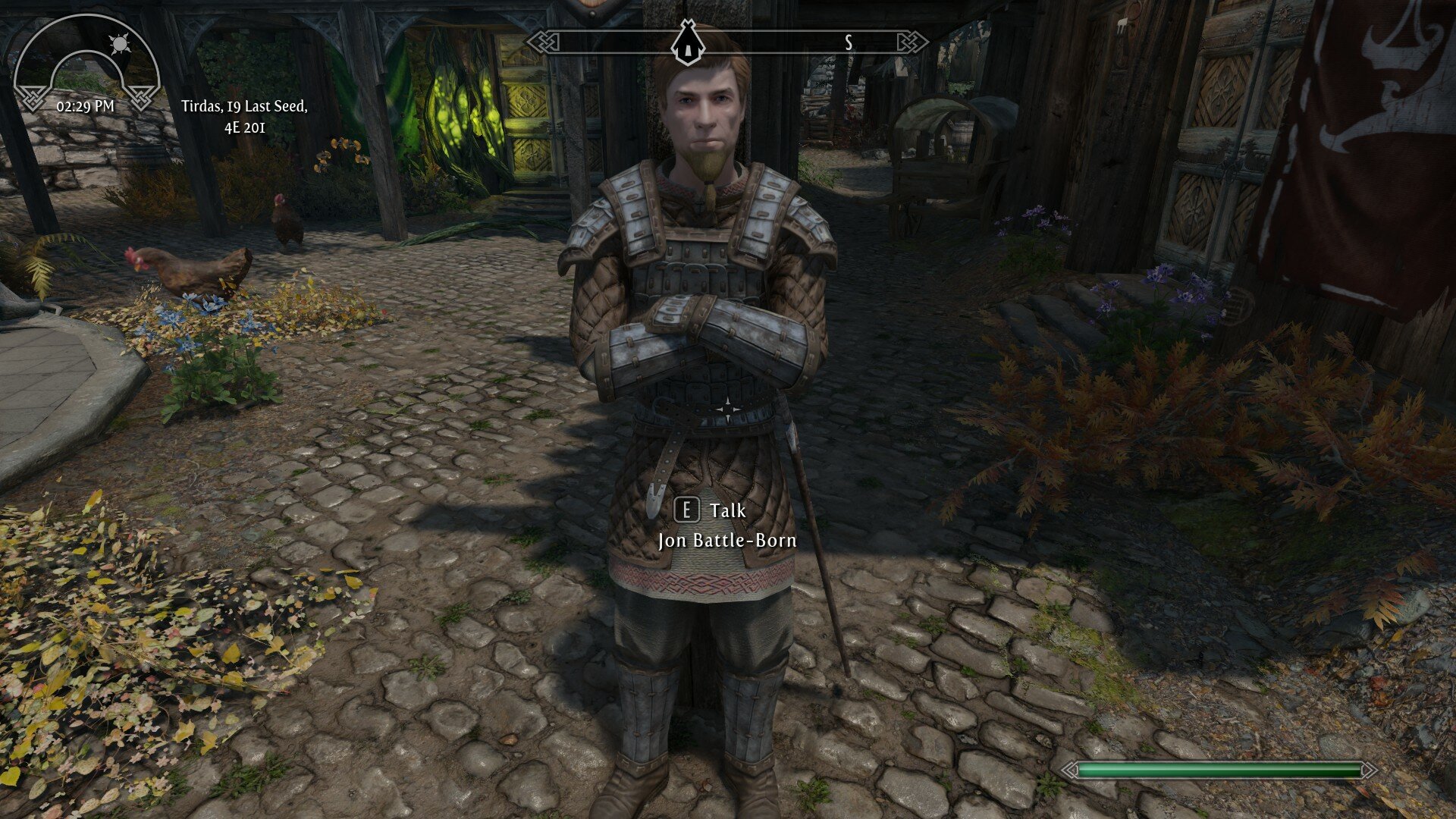 NPC wearing correct looking armour.
