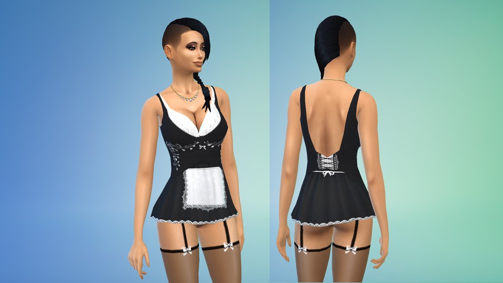 Klaxon Maid Outfit - Clothing