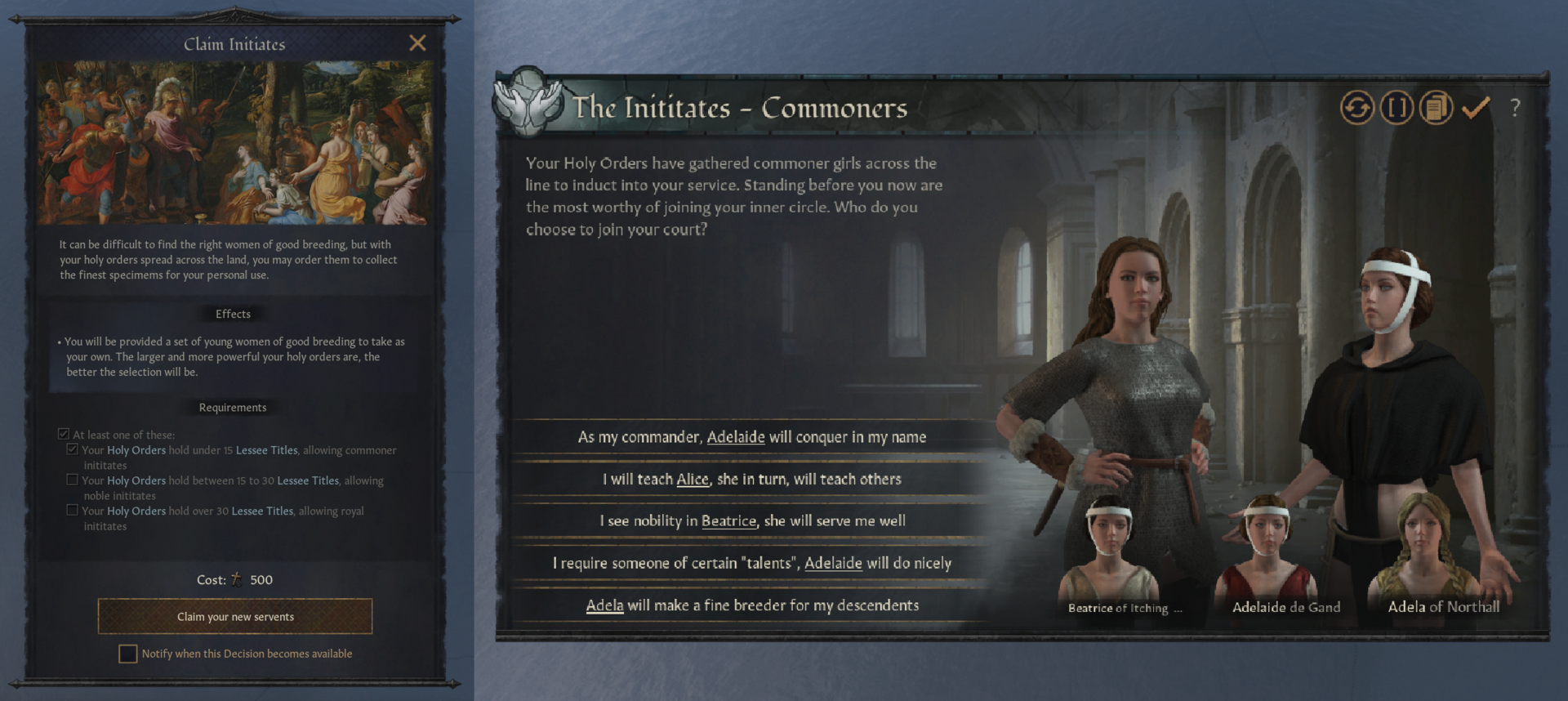 Claim Inititates Event
