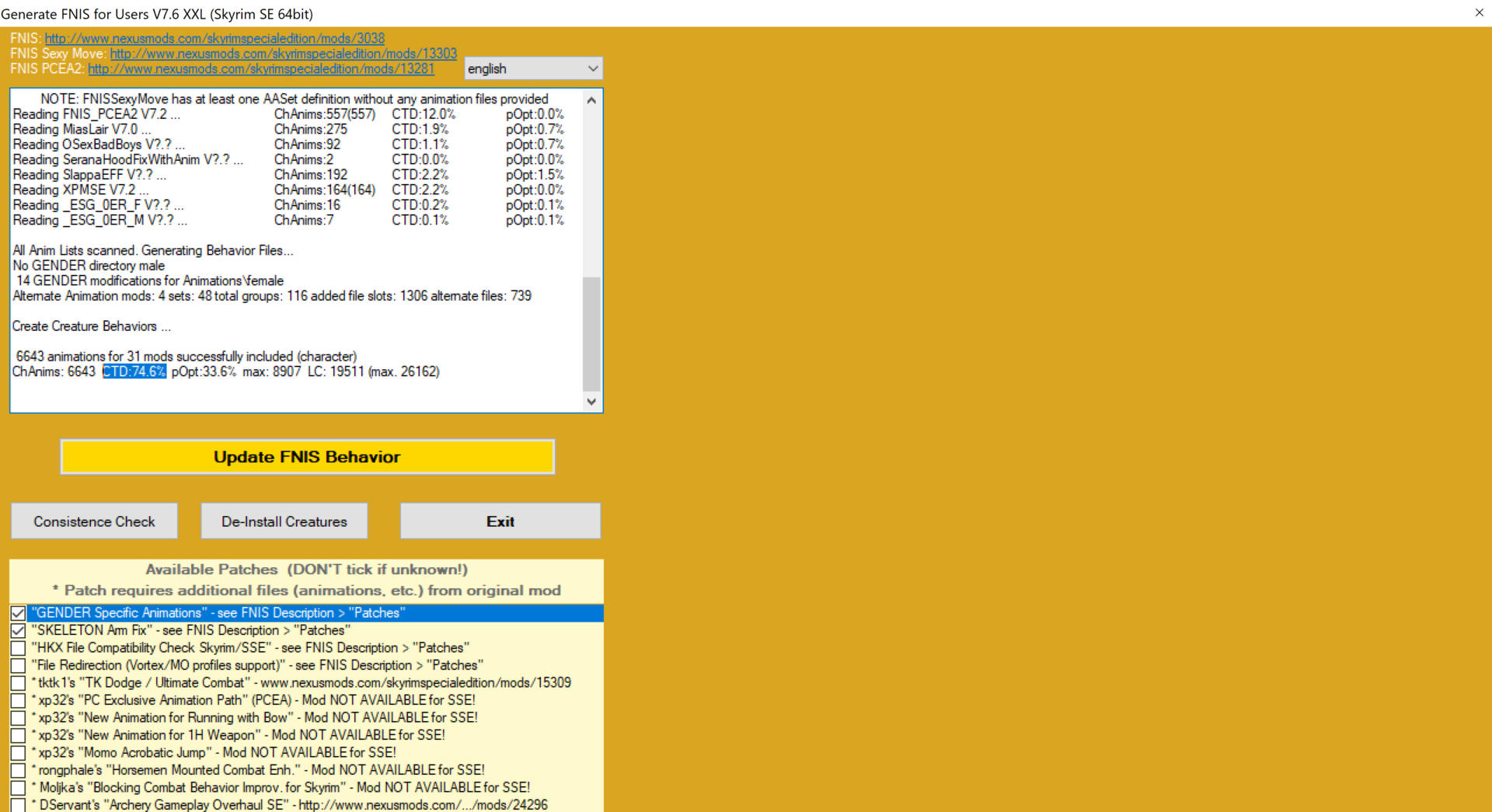 Generate FNIS for Users V7.6 XXL (Skyrim SE 64bit) 1_2_2023 9_30_49 AM.png