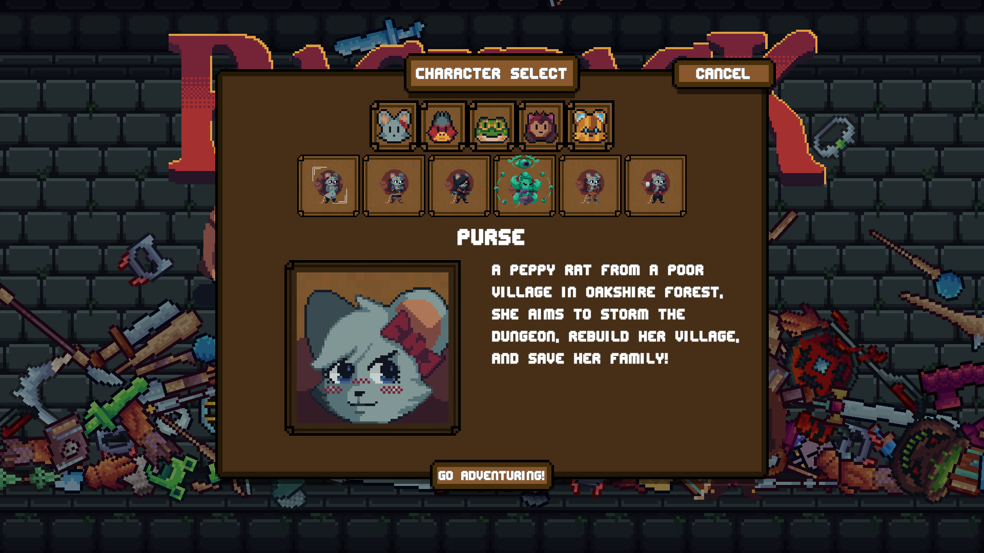 Nude Purse Select Screen