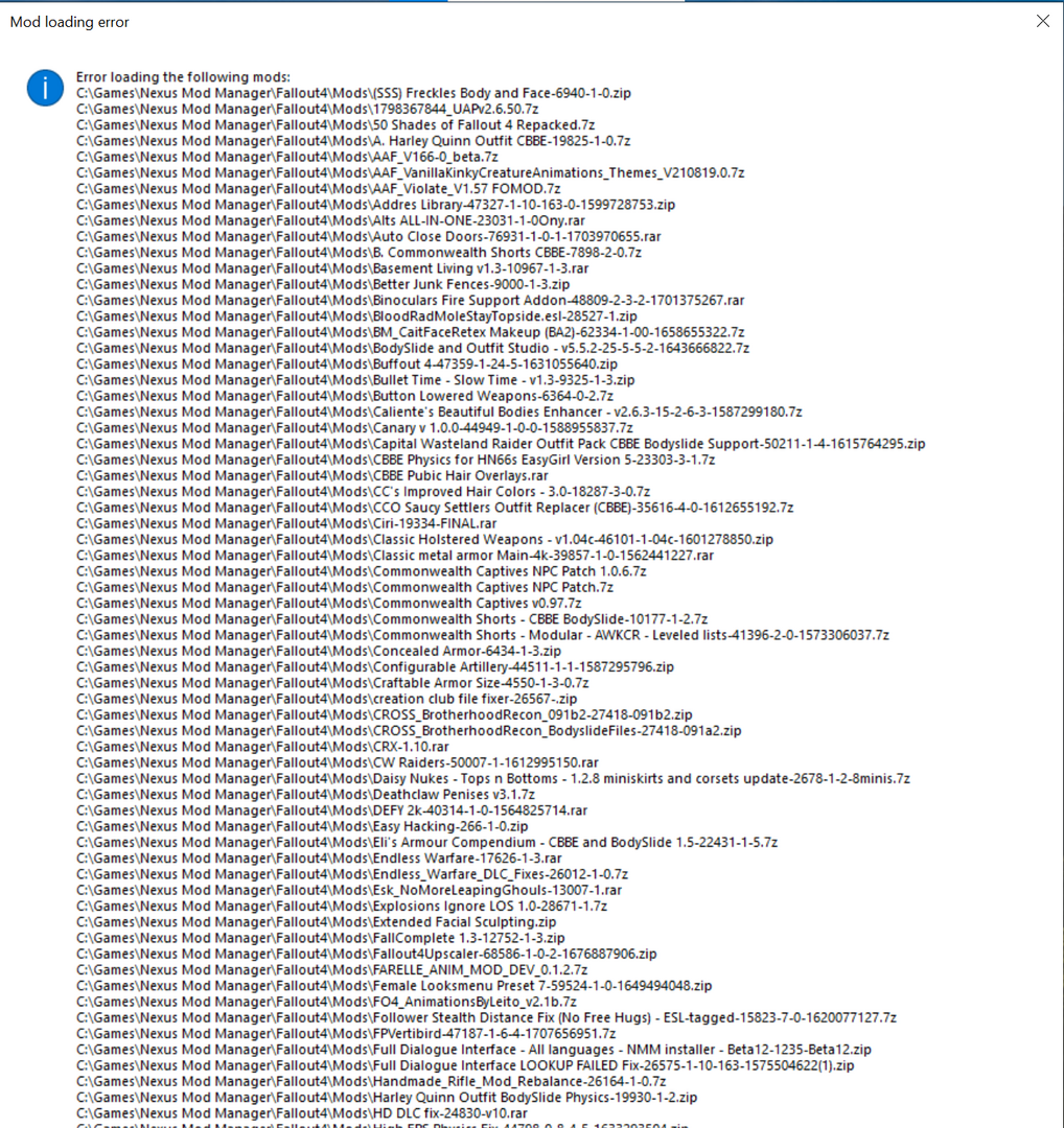 Crash log scanner broke my mod manager - Fallout 4 Technical Support ...