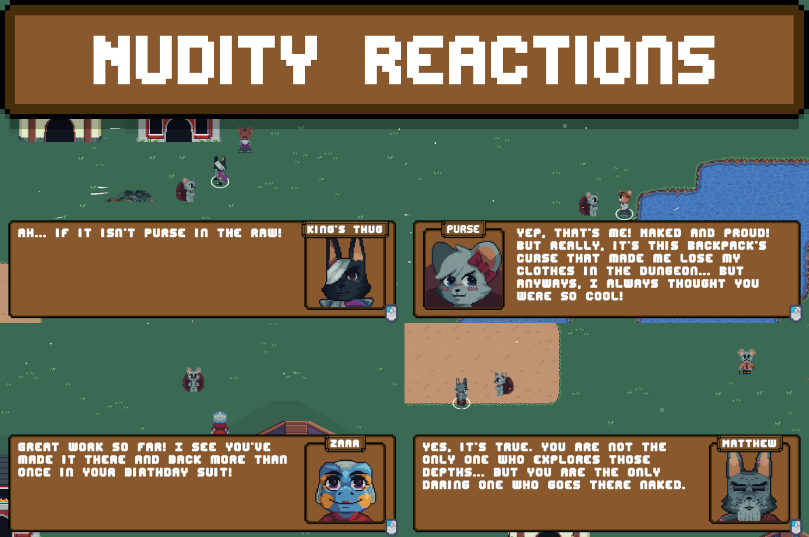 Nudity Reactions for Story Mode
