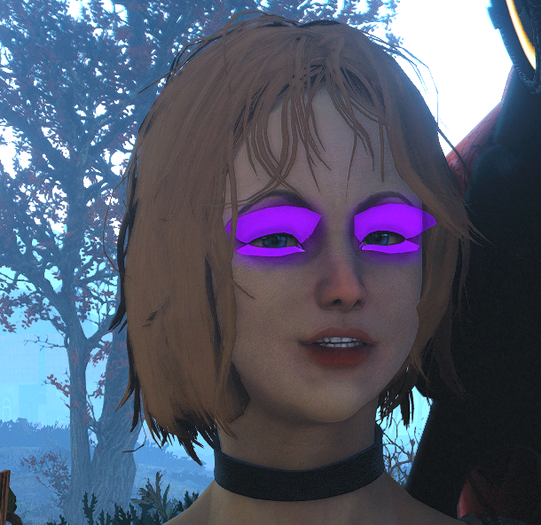 Purple lashes