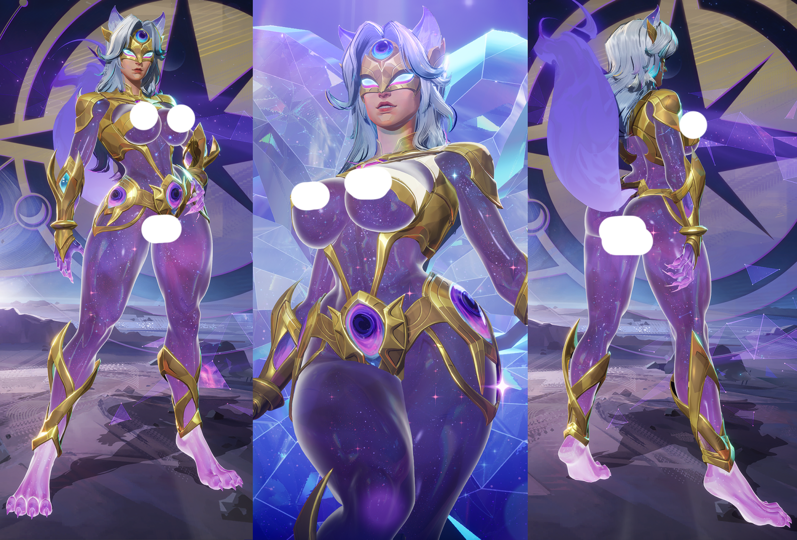 Sexy Cosmic Kumiho (White Fox) - 1.png