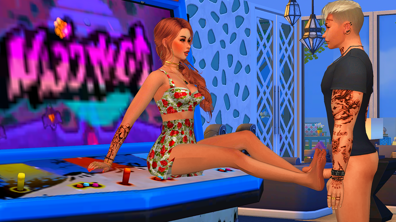 Sims 4 Arcade CC. 