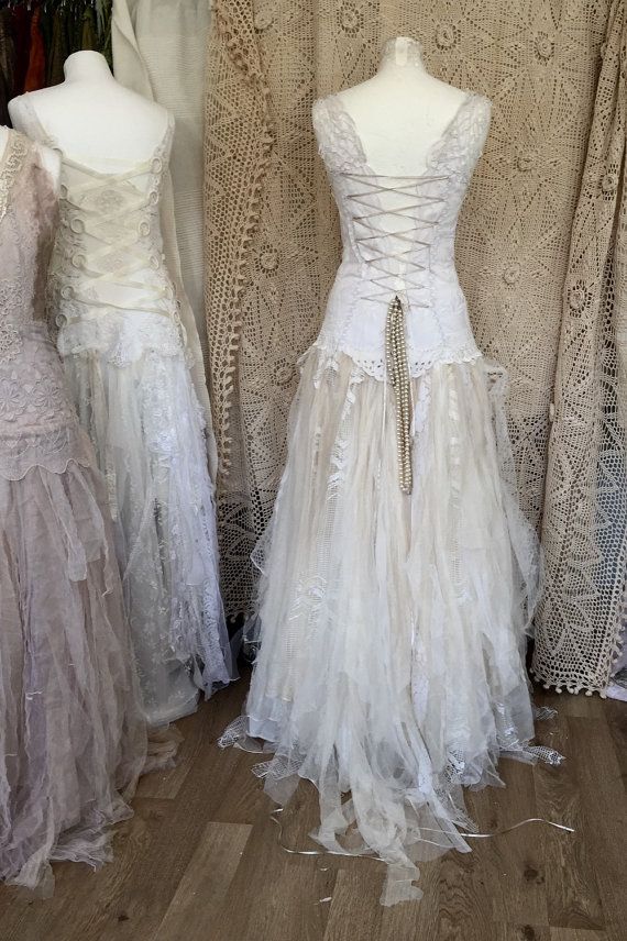 Tattered Looking Wedding Dress Fashion Dresses